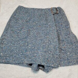 Vintage Ship n' Shore Blue White Tweed Skort Girl Tween 16 XL Retro Femininej
